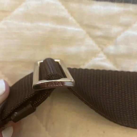 Prada Brown Nylon Messenger Bag - Picture 3 of 8